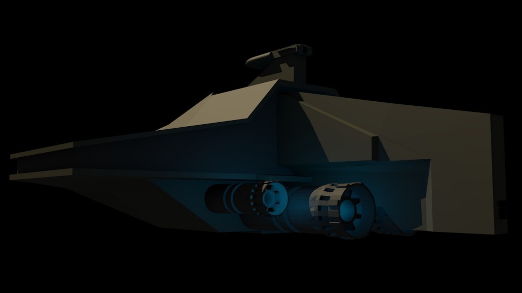 Star Wars Republic Acclamator Cruiser Lowpoly preview image 1